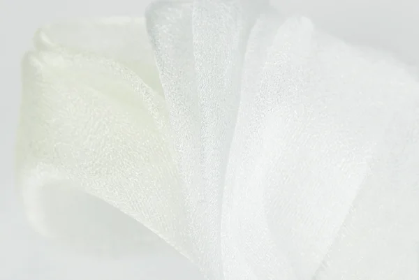 Textura de tecido de organza branco — Fotografia de Stock