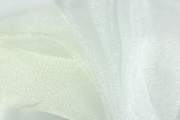 Tekstur kain organza putih — Stok Foto