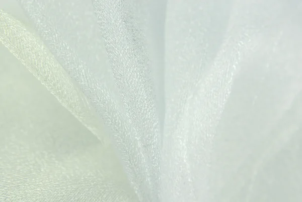 Witte organza stof textuur — Stockfoto