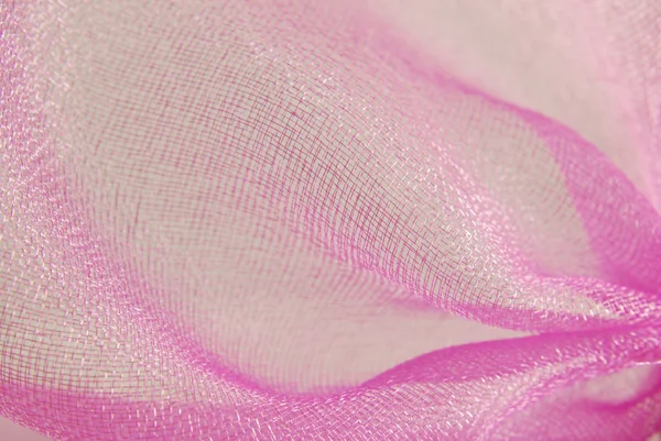 Pink Organza Fabric Texture — Stock Photo, Image