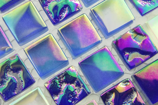 Nahaufnahme der farbigen Mosaikfliesen — Stockfoto