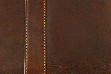 Leather texture with seam