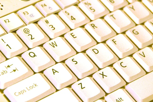 White Laptop keypad — Stock Photo, Image