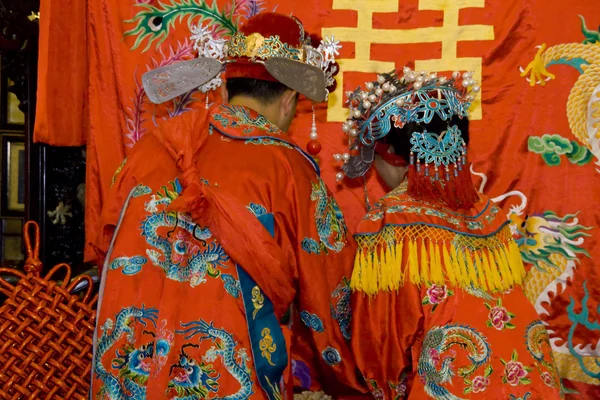 Chinese traditionele bruiloft — Stockfoto
