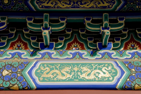 Chinese kleurrijke dak — Stockfoto