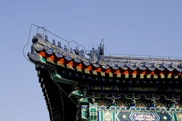 Традиционная китайская крыша — стоковое фото