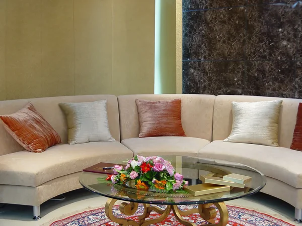 Luxo moderna sala de estar — Fotografia de Stock