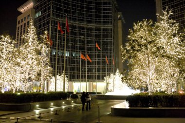 christmas dekorasyon gece sahnelerinde Çin Ofis