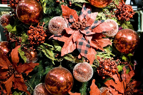 Belle Decorazioni Dell Albero Natale — Foto Stock