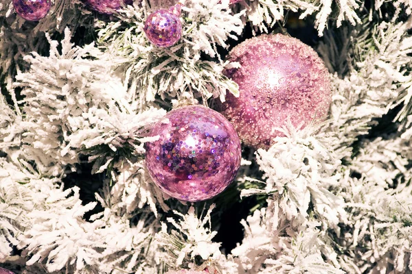 Belles Décorations Arbre Noël — Photo