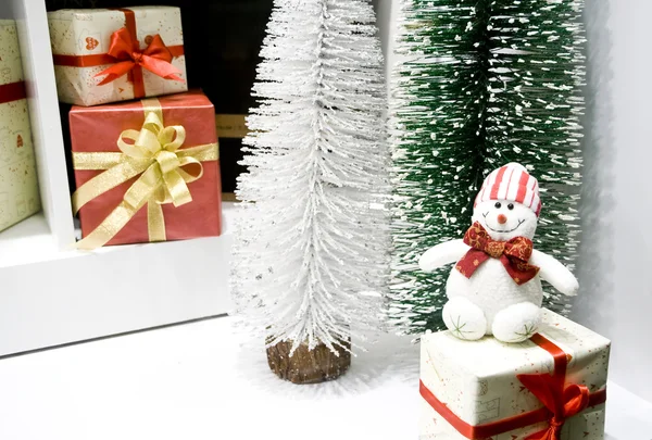Décorations Noël Sur Fond Blanc — Photo