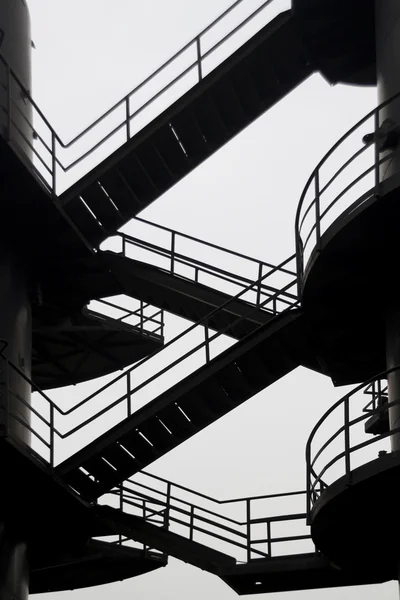 Des Escaliers Vers Ciel Noir — Photo