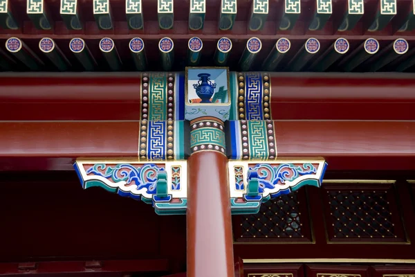 Κινεζική Σχέδιο Λεπτομέρειες Στέγη Του Παλατιού — Φωτογραφία Αρχείου