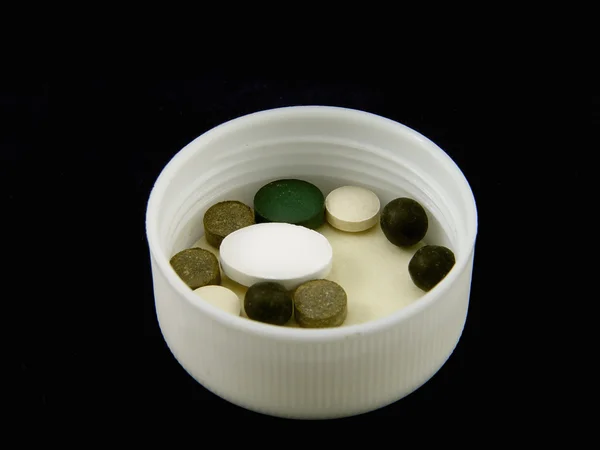 Pills and cover — Stock Photo, Image