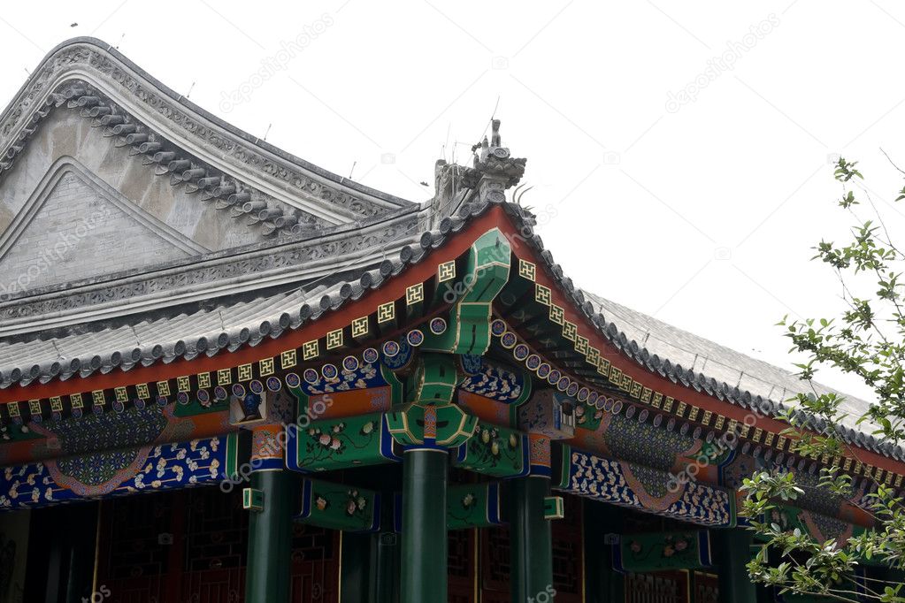 Chinese colorful roof