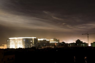 beijing Çin gece sahne panoramik manzaralı