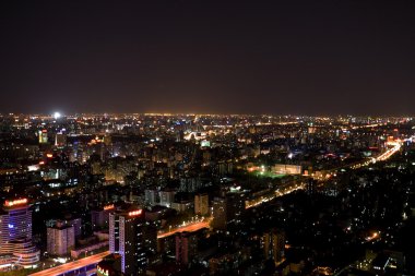 beijing Çin gece sahne panoramik manzaralı