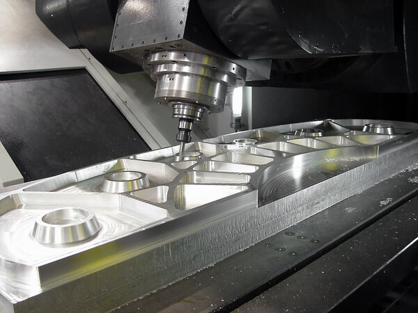 Cnc machine tools in the work