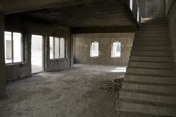 Εγκαταλελειμμένο Σπίτι Αίθουσα Σκάλα — Φωτογραφία Αρχείου