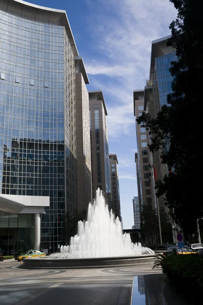 Edificio Moderno Centro Negocios Beijing — Foto de Stock