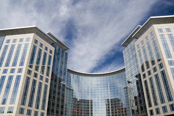 Edifício Moderno Centro Negócios Pequim — Fotografia de Stock