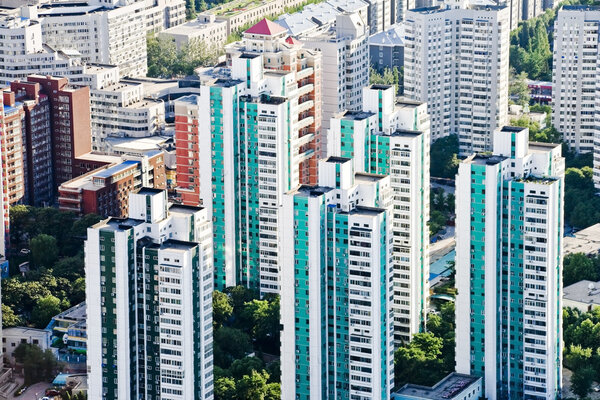 Apartments in Beijing,panoramic view of beijing china