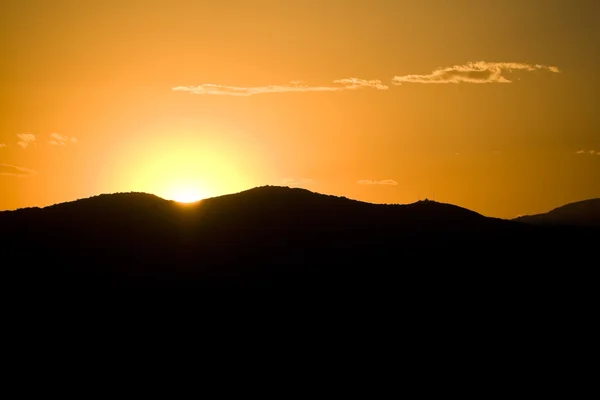 stock image Beautiful sunset in mountains near beijing