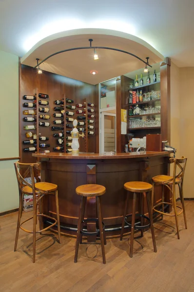 Interior Pequeno Café Vista Sobre Bar Madeira — Fotografia de Stock