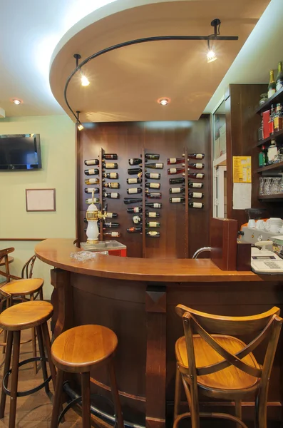Interior Pequeno Café Vista Sobre Bar Madeira — Fotografia de Stock