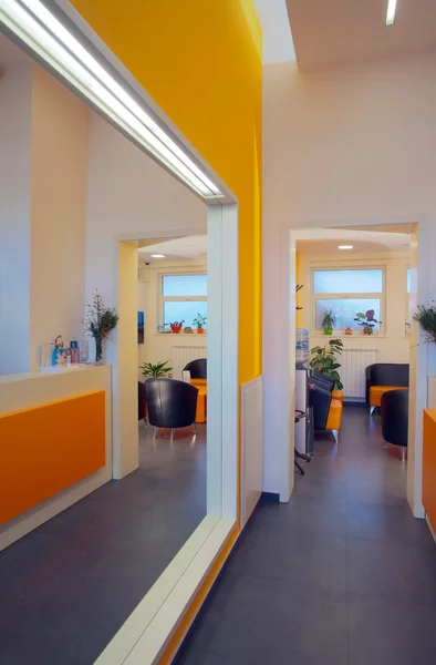 Entrée Bureau Moderne Simple Orange Blanc — Photo