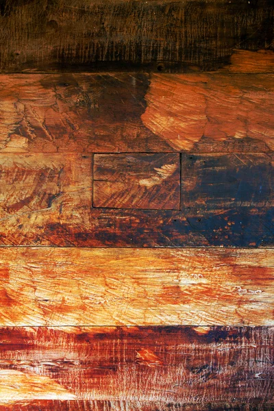 Ein Teil Einer Alten Holzwand Mit Balken Der Mitte — Stockfoto