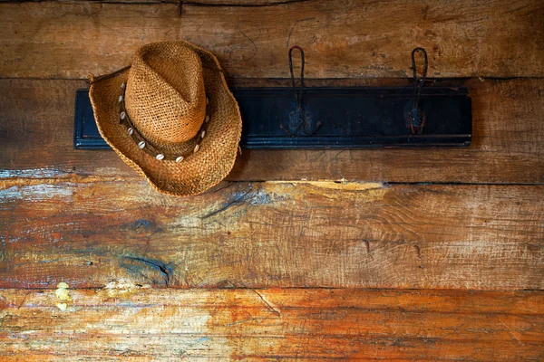 Hat and wood — Stock Photo, Image