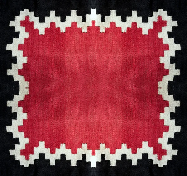 Modèle Texture Carrée Vieux Matériau Couverture Serbe Rouge Noir Images De Stock Libres De Droits