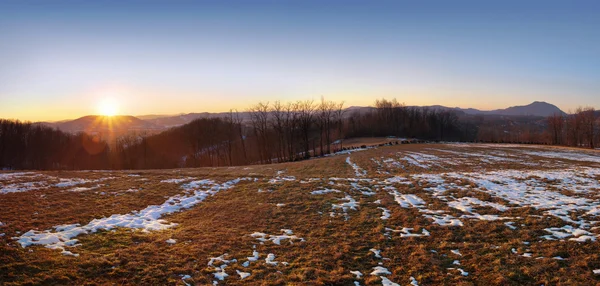 Центральна Сербія Панорама Полів Луків Села — стокове фото