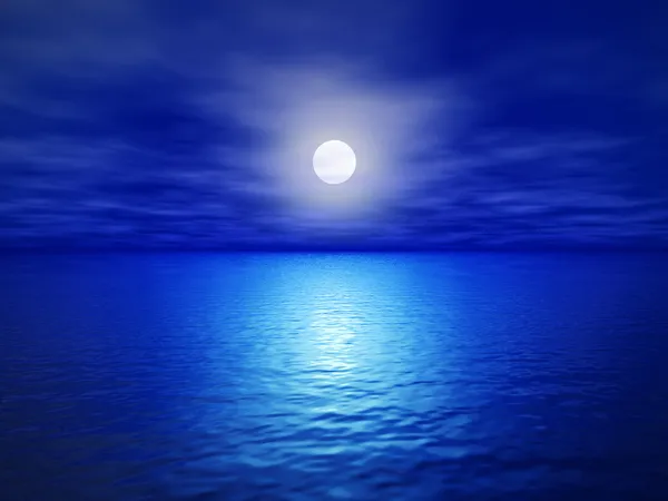 Full moon over sea Stock Photos, Royalty Free Full moon over sea Images |  Depositphotos