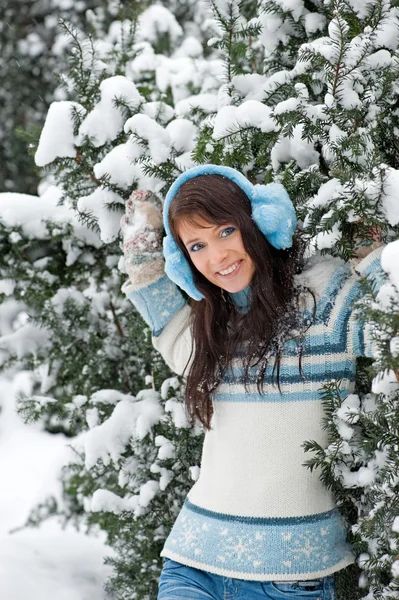 Портрет Зимней девочки — стоковое фото