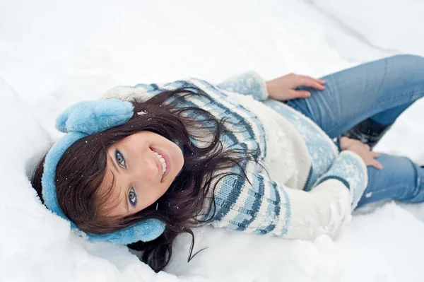 Winter girl portrait — Stock Photo, Image