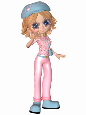 Cool Toon Girl clipart