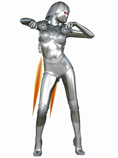 Sexig cyborg — Stockfoto