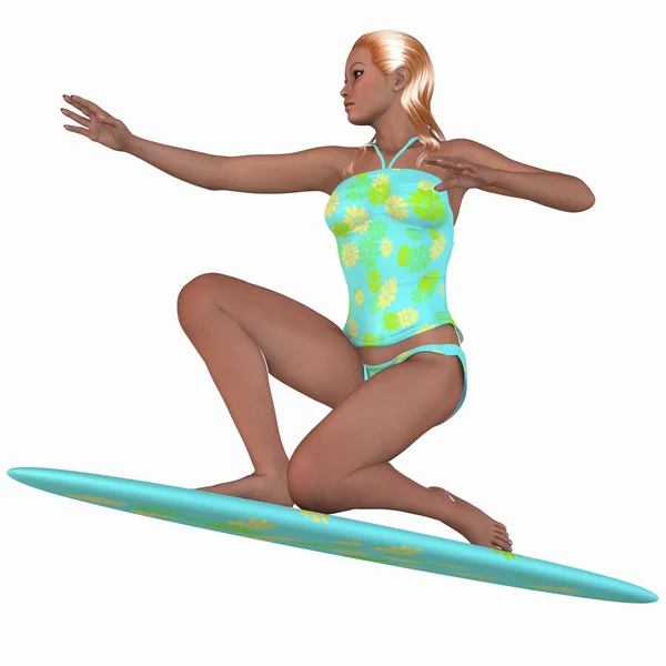 stock image Female Surfer