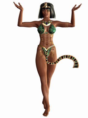 Queen of the Nile - Egyptian 3D Figure clipart
