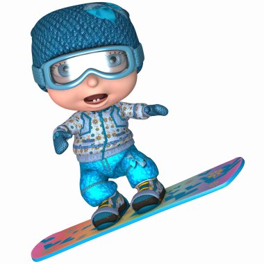 şirin snowboard çocuk