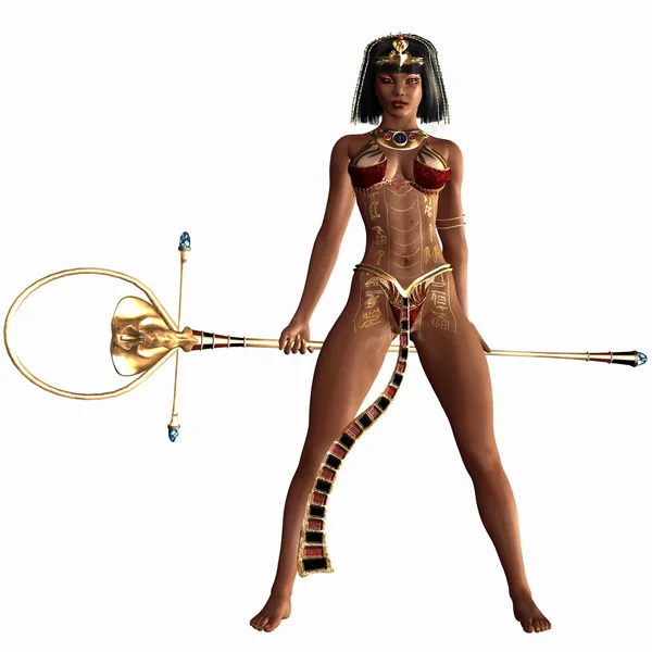 Βασίλισσα του Νείλου - αιγυπτιακή 3d εικόνα — Φωτογραφία Αρχείου