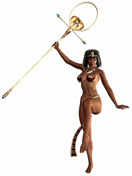 Царица Нила - египетская 3D-фигура — стоковое фото