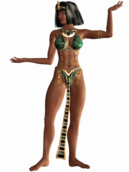 Królowa Nilu - egipski rysunek 3d — Zdjęcie stockowe