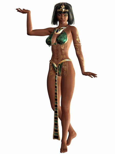 Reina del Nilo - Figura egipcia en 3D — Foto de Stock