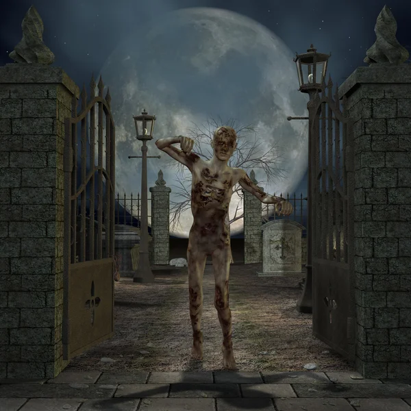 Zombie - Halloween Figur – stockfoto