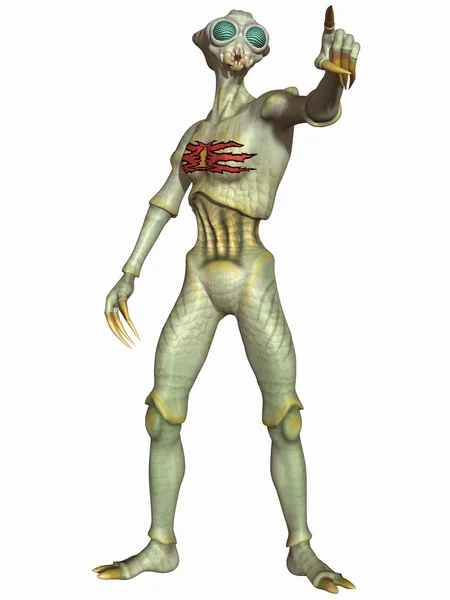 Insectachtig - fantasie buitenaardse figuur — Stockfoto