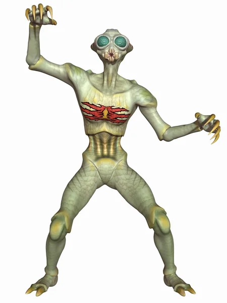 Insectachtig - fantasie buitenaardse figuur — Stockfoto
