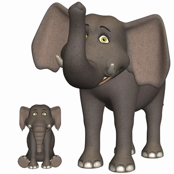 Toon Elephant — Zdjęcie stockowe